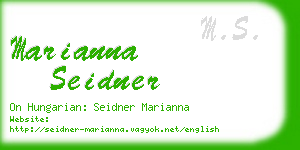 marianna seidner business card